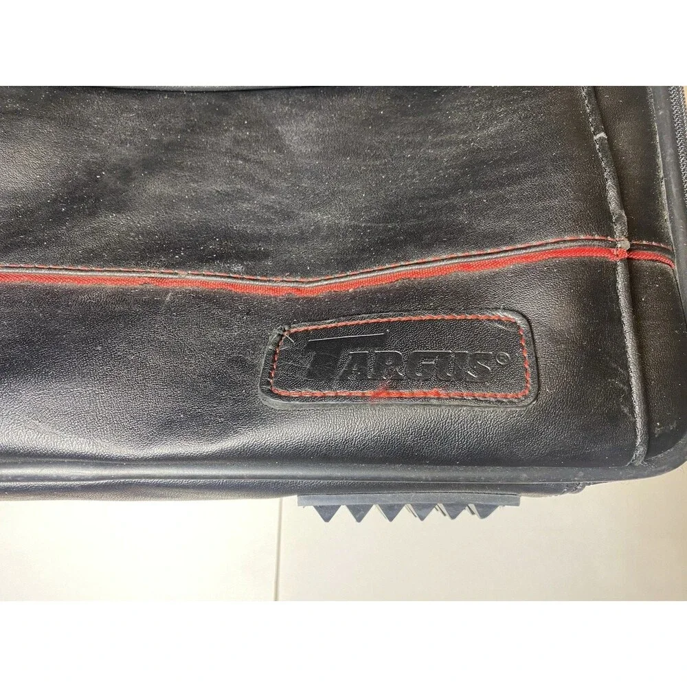 Vintage Targus Laptop Case Bag Black Red Stitch Made in Korea 80s 90s Retro